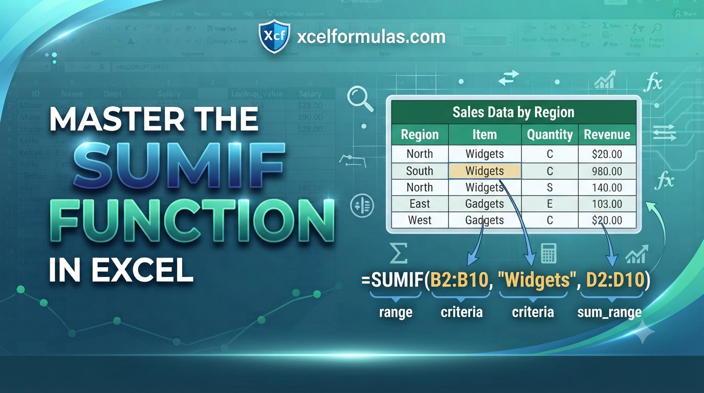 SUMIF Function in Excel - XcelFormulas