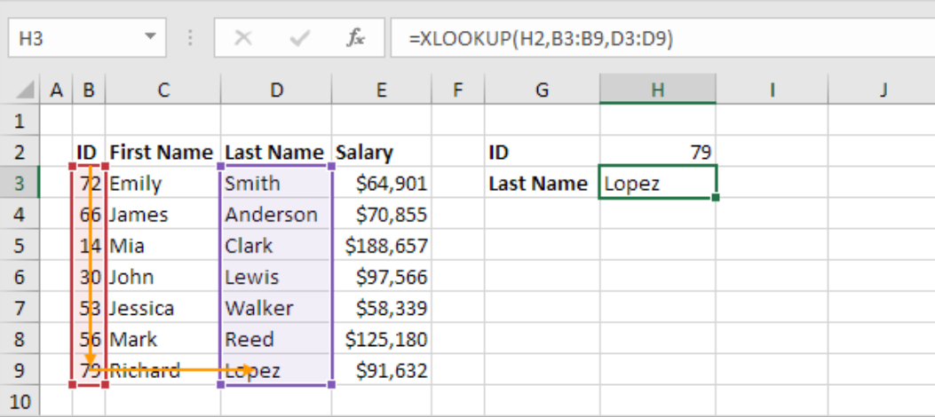 XLOOKUP Function in Excel