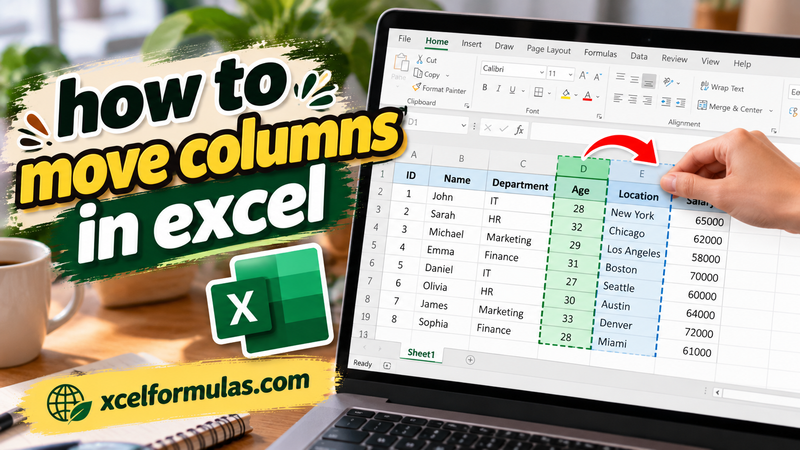 how to move columns in excel​
