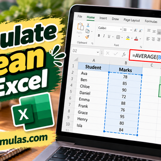 Calculate mean in Excel