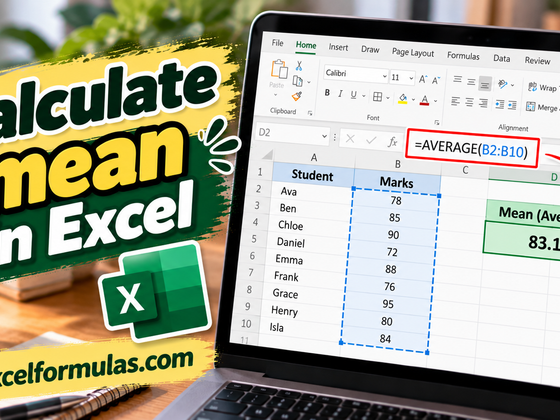 Calculate mean in Excel