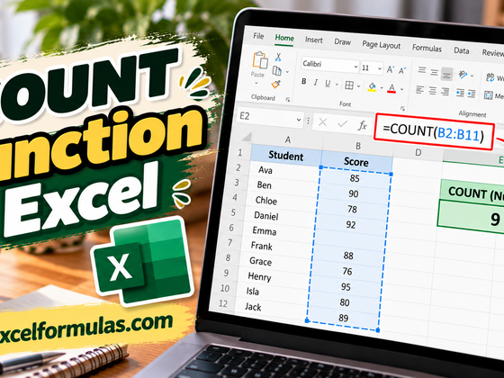 COUNT function Excel