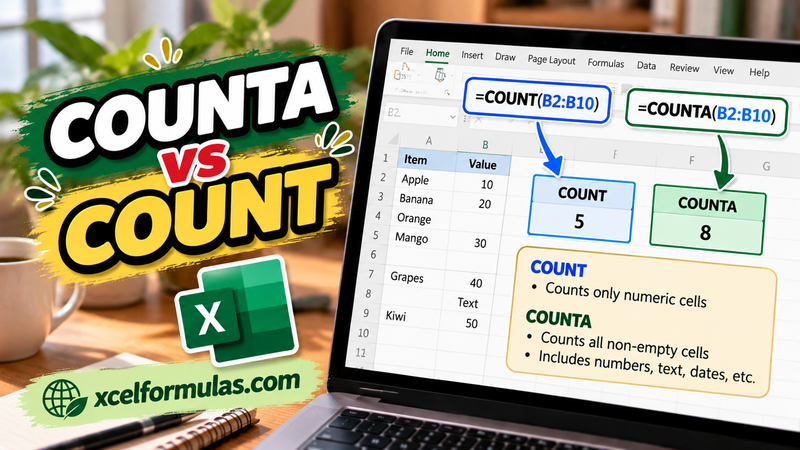COUNTA vs COUNT
