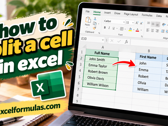 how to split a cell in excel​