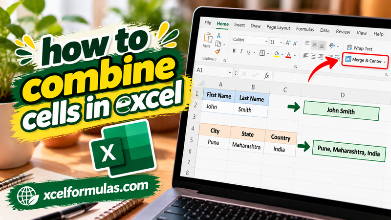 how to combine cells in excel​